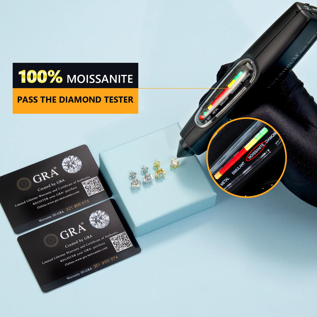 VVS Moissanite Diamond Earrings