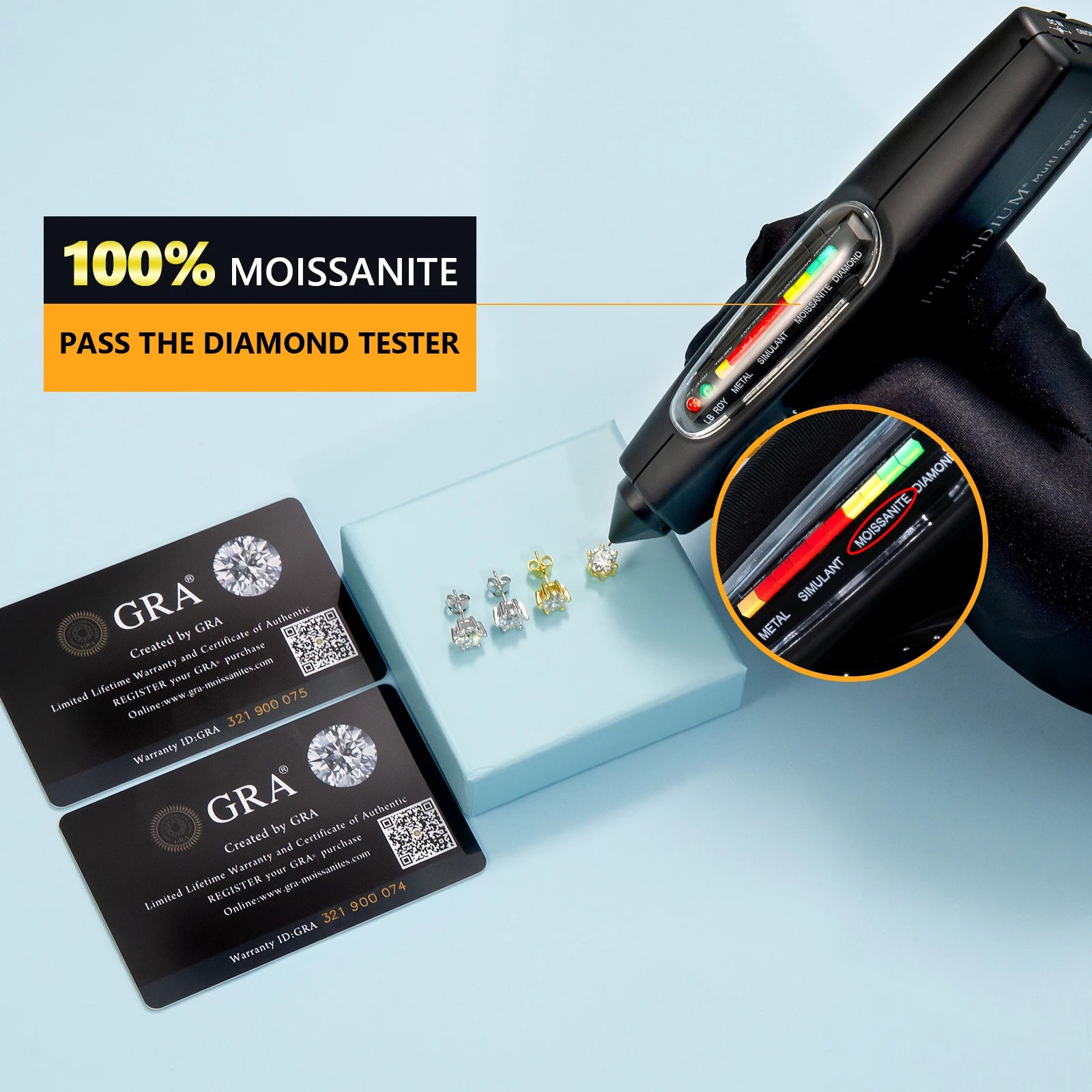 VVS Moissanite Diamond Earrings