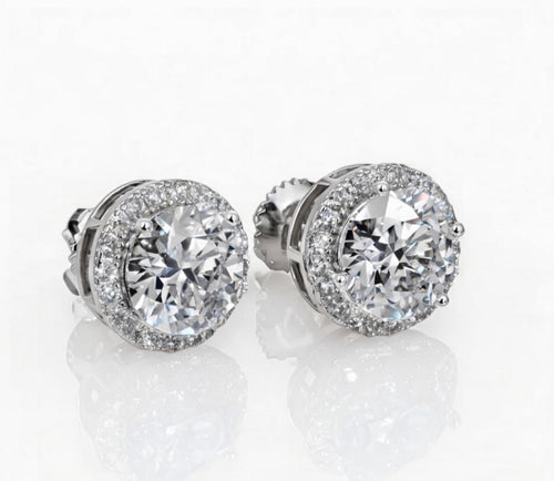 VVS Moissanite Diamond Earrings